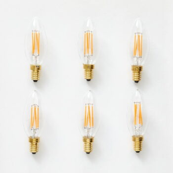 Teplá LED filamentová stmievateľná žiarovka E14, 4 W Candle - tala - Image 9