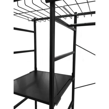 Čierny šatník Kave Home Storn, výška 182 cm - Image 3