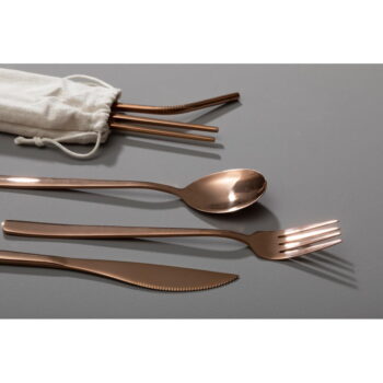Antikoro príbor v medenej farbe 6 ks Mimo – Premier Housewares - Image 5