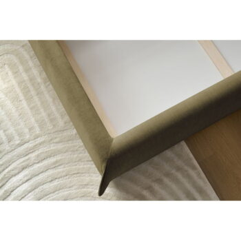 Tmavozelená čalúnená dvojlôžková posteľ s úložným priestorom s roštom 160x200 cm Clothilde – Bobochic Paris - Image 7