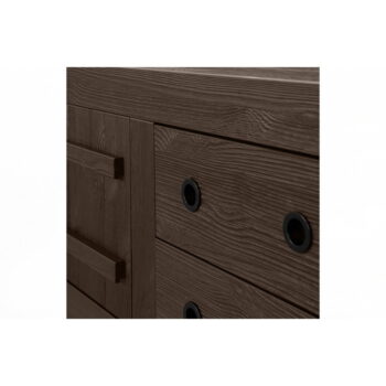 Hnedý TV stolík z borovicového dreva 220x45 cm Hiku – BePureHome - Image 7