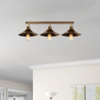 Stropné svietidlo v bronzovej farbe s kovovým tienidlom ø 24 cm Berceste – Opviq lights - Image 2