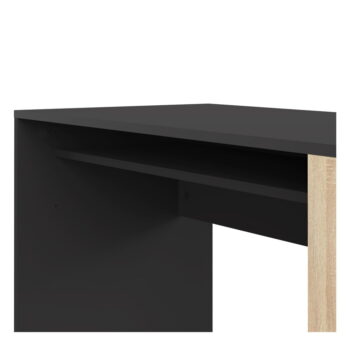 Čierny pracovný stôl v dekore duba 114x50 cm Yale - TemaHome - Image 4