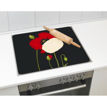 Kryt na stenu pri sporáku z tvrdeného skla 50x56 cm Poppy - Maximex – Obrázok 3