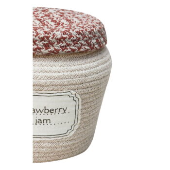 Krémový látkový detský kôš na hračky ø 20x23 cm Jam Jar – Lorena Canals - Image 9