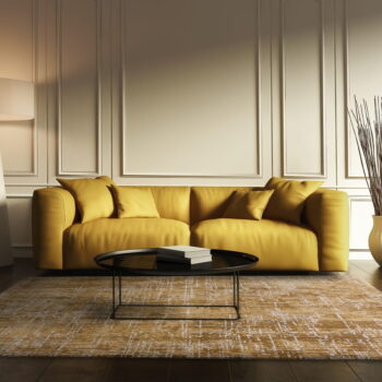 Koberec v horčicovej farbe 160x230 cm Kuza – Asiatic Carpets - Image 2