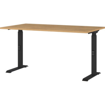 Polohovací pracovný stôl s doskou v dubovom dekore 200x240 cm Agenda – Germania - Image 4