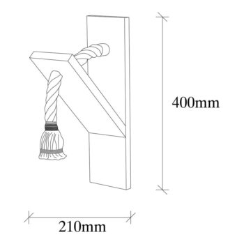 Nástenné svietidlo v prírodnej farbe Erebos – Opviq lights - Image 5