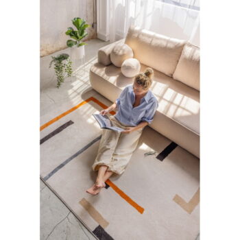 Oranžovo-krémový koberec 140x200 cm Linea – Bonami Selection – Obrázok 8