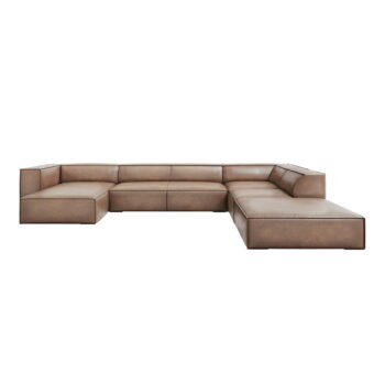 Svetlohnedá kožená rohová pohovka (pravý roh) Madame - Windsor & Co Sofas