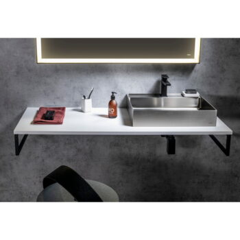 Biela doska pod umývadlo 100x50 cm Plato – Sapho