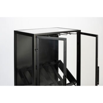 Čierna vinotéka z jedľového dreva na 10 fliaš, 52x103 cm Rob - White Label - Image 7