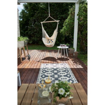 Krémovobiele polstrované závesné záhradné kreslo Tobago – Garden Pleasure - Image 7