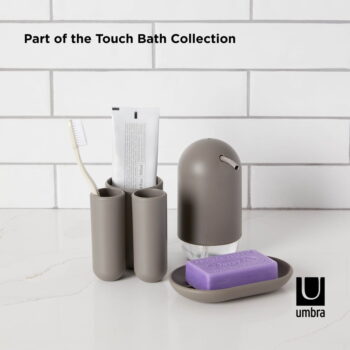 Sivá plastová mydlenka Touch – Umbra - Image 4