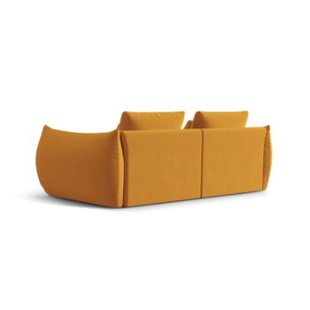 Žltá pohovka z textílie bouclé 232 cm Bloom – Micadoni Home - Image 4