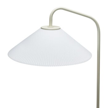 Krémová stojacia lampa so skleneným tienidlom (výška 158 cm) Solid – Hübsch – Obrázok 6