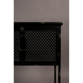 Čierna kovová vinotéka 60x81 cm Denver - Dutchbone – Obrázok 3