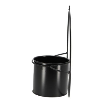 Čierny nástenný držiak na kvetináč Esschert Design Planter - Image 3