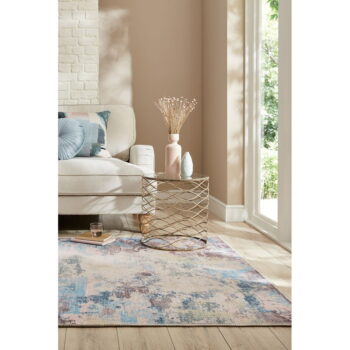 Modro-fialový umývateľný koberec s prímesou recyklovaných vlákien 200x290 cm Reid – Flair Rugs - Image 3