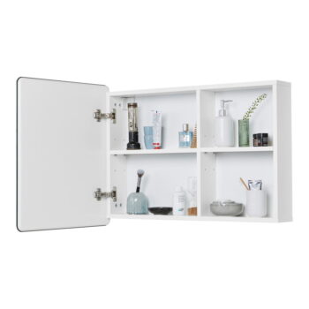 Biela závesná/so zrkadlom kúpeľňová skrinka 80x58 cm Color Bath – Tom Tailor - Image 5