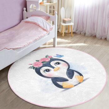 Biely detský koberec ø 100 cm Comfort – Mila Home - Image 3