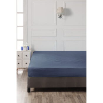 Tmavomodrá napínacia bavlnená plachta 140x200 cm – Mijolnir – Obrázok 3