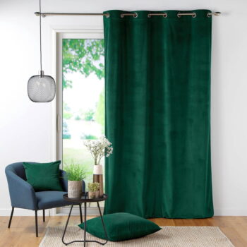 Zelený menčestrový záves 140x260 cm Casual – douceur d'intérieur - Image 3