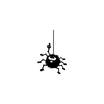 Samolepka Ambiance Hanging Spider – Obrázok 2