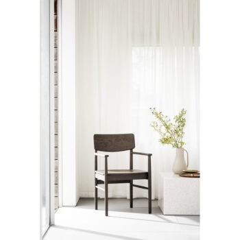 Tmavohnedá jedálenská stolička z dubového dreva Maidstone – Rowico – Obrázok 2