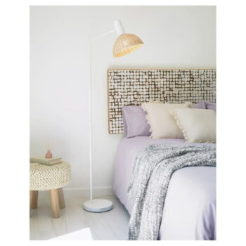 Stojacia lampa v prírodnej farbe s ratanovým tienidlom (výška 157 cm) Damila - Kave Home - Image 7