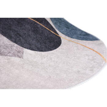 Modro-sivý umývateľný koberec 60x100 cm Oval – Vitaus – Obrázok 3