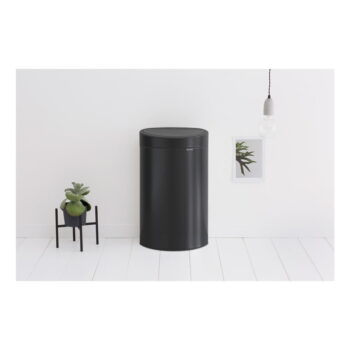 Matne čierny dotykový oceľový odpadkový kôš 40 l Touch Bin – Brabantia - Image 3