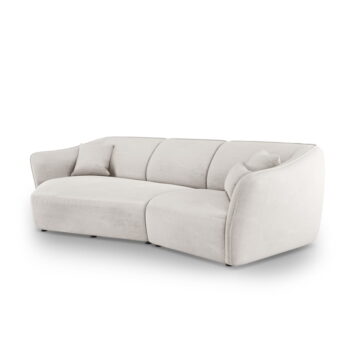 Čierna zamatová rohová pohovka Tokyo – Cosmopolitan Design - Image 2