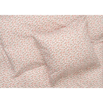 Bielo-ružové obliečky na jednolôžko z bavlneného saténu 140x200 cm Pleasantly - JUNA – Obrázok 2