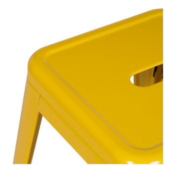 Žlté kovové barové stoličky v súprave 2 ks (výška sedadla 61 cm) – Ixia - Image 7