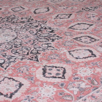 Ružový prateľný koberec behúň 60x230 cm FOLD Somerton – Flair Rugs - Image 3