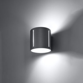 Sivé nástenné svietidlo Vulco – Nice Lamps - Image 3