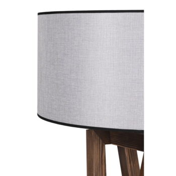 Sivo-hnedá stojacia lampa s textilným tienidlom (výška 149 cm) Maçka – Opviq lights - Image 11