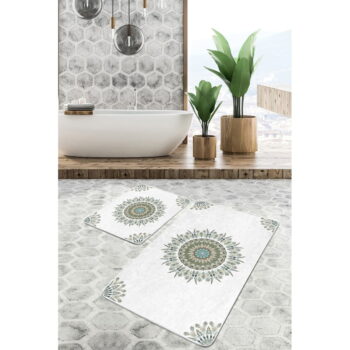 Biele kúpeľňové predložky v súprave 2 ks 60x100 cm – Mila Home - Image 4