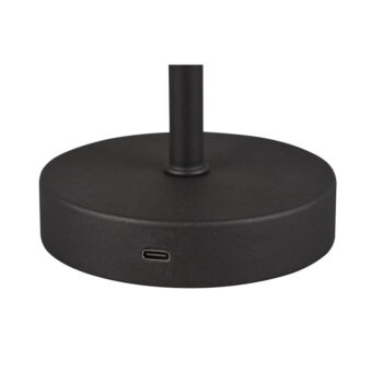 Matne čierna LED stmievateľná stolová lampa (výška 30 cm) Jeff – Trio - Image 5