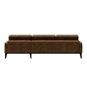 Koňakovohnedá kožená rohová pohovka MESONICA Musso Tufted, ľavý roh - Image 3