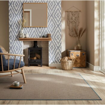 Jutový koberec v modro-prírodnej farbe 160x230 cm Diamond – Flair Rugs - Image 2