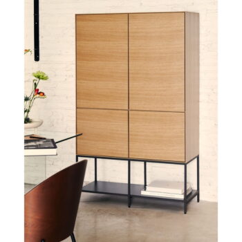 Skrinka v dekore duba v prírodnej farbe 97,5x160 cm Vedrana – Kave Home – Obrázok 3