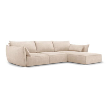 Béžová rohová pohovka (pravý roh) Vanda - Mazzini Sofas - Image 2