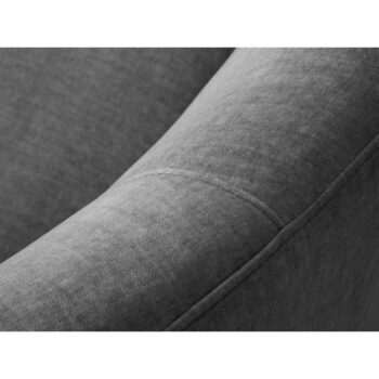 Sivá zamatová asymetrická pohovka Mazzini Sofas Debbie, pravá – Obrázok 4
