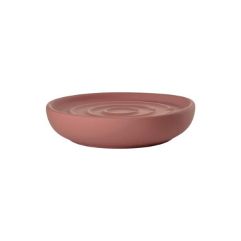 Svetločervená porcelánová nádobka na mydlo Nova – Zone