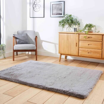 Sivý koberec 120x170 cm Super Teddy – Think Rugs - Image 5