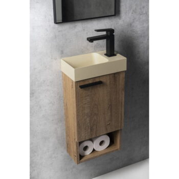 Krémové betónové umývadlo 31x17 cm Piccolino – Sapho – Obrázok 6