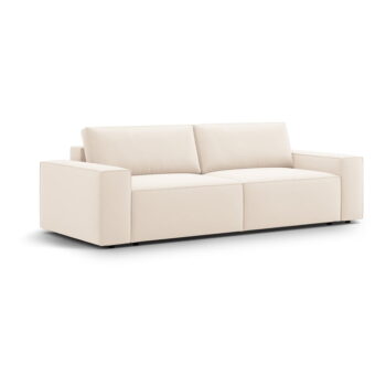 Béžová rozkladacia pohovka z textílie bouclé 247 cm Jodie – Micadoni Home - Image 3