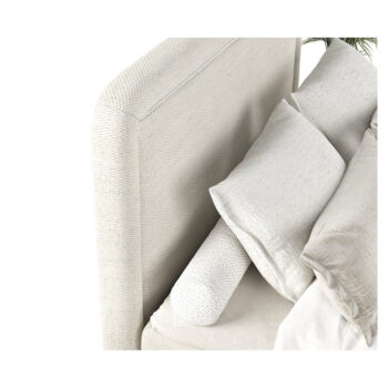 Krémovobiela boxspring posteľ 180x200 cm Dove – Maison de Rêve – Obrázok 2